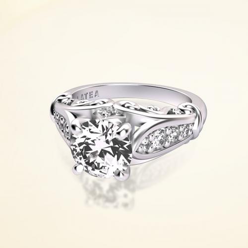 Princess Collection Diamond Engagement Ring-Semi-Mount